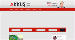 Desktop Screenshot of akkusemlak.com